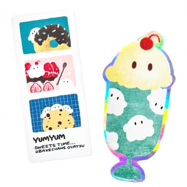 クリエイターズサーカス ステッカー 大サイズ ふぁな ヤムヤムおばけちゃん