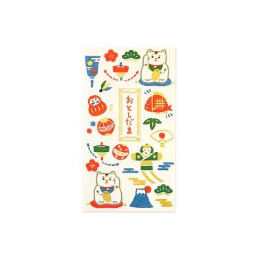 年賀ぽち袋 ふわり和紙 お正月 3枚入り