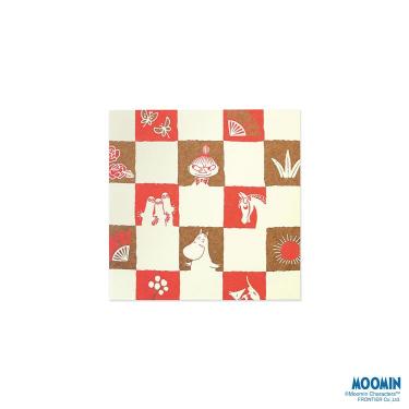 年賀ぽち袋 伊予和紙 二つ折り ムーミン 市松 5枚入り