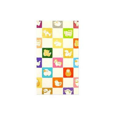 年賀ぽち袋 ふわり和紙 十二支 3枚入り