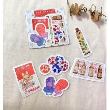 ステッカーセット YARN BALL スナック菓子の思い出