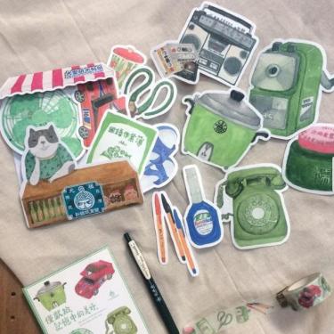 ステッカーセット YARN BALL 電化製品・文房具