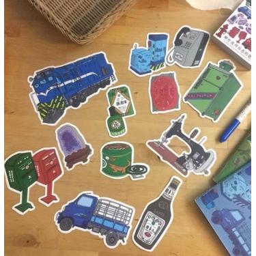 ステッカーセット YARN BALL 台湾カラー