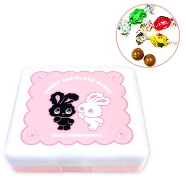 小物入れギフト foxy illustrations バニーアンドブラックバニー