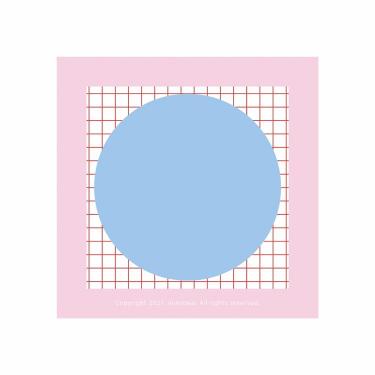 ミミベア シェイプメモ シンプル ブルー