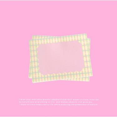 グリーニーエブリデイ メモ チェックピンク