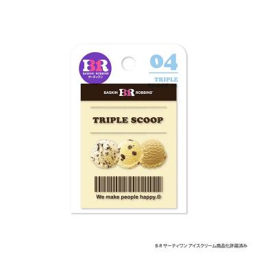 サーティワンアイスクリーム ステッカー トリプルスクープ 01