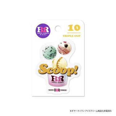 サーティワンアイスクリーム ステッカー トリプルカップ