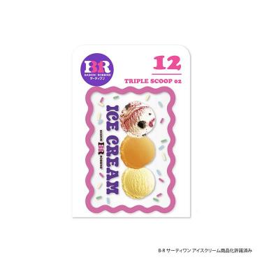 サーティワンアイスクリーム ステッカー トリプルスクープ 02
