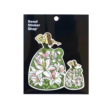 ステッカー フラワー02