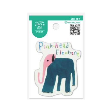 クリエーターズサーカス ステッカー Pink-head Elephant