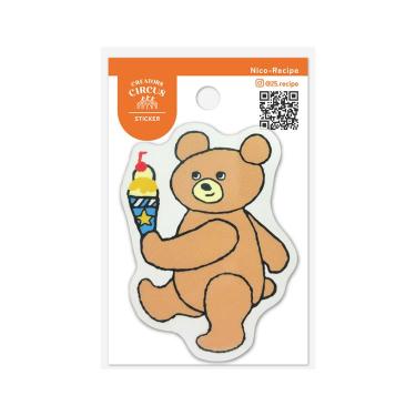 クリエーターズサーカス ステッカー クマタローとアイス