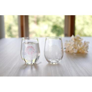 プレミアム桜酒グラス ペアセット(桜): ホーム&キッチン プレミアム桜酒グラス ペアセット(桜): ホーム&キッチン