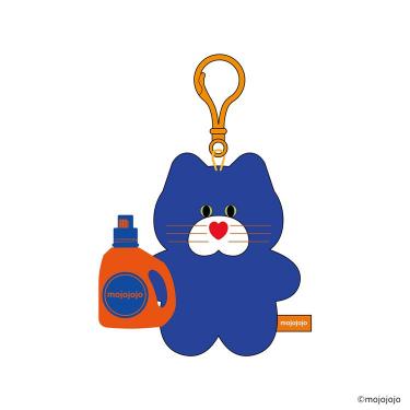 ぬいぐるみキーホルダー mojojojo ブルー