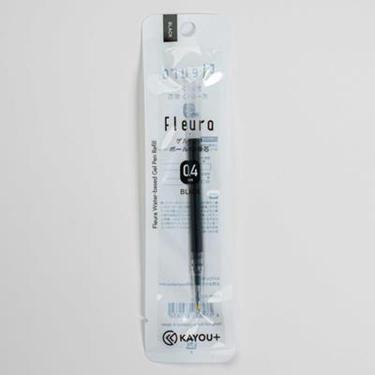 Flera ボールペン替芯 0.4mm ゲルインク ブラック