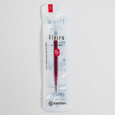 Flera ボールペン替芯 0.4mm ゲルインク レッド