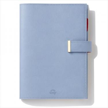 2026年1月始まり 週間バーチカル B6 SUNNY手帳 トラッドカバー ピジョンブルー