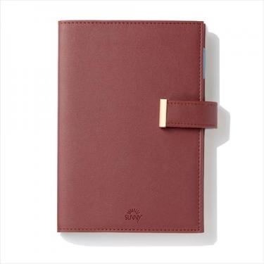 2026年1月始まり 月間 B6ミニ SUNNY手帳 トラッドカバー マルーンブラウン
