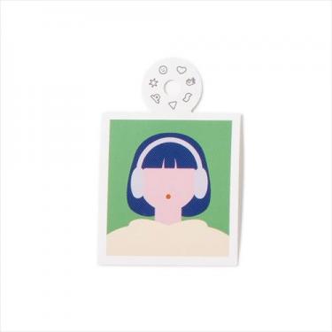 ナカヨシカスタムチャームステッカーズ ピープル ヘッドホン