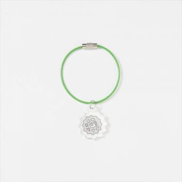 ナカヨシカスタムチャームステッカーズ キーリング イエロー