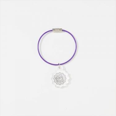 ナカヨシカスタムチャームステッカーズ キーリング ブルー