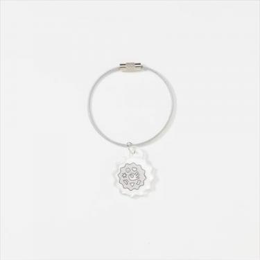 ナカヨシカスタムチャームステッカーズ キーリング ピンク