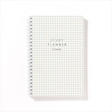 スタディプランナー リングノートタイプ A5変型 デイリー ホワイトチェック