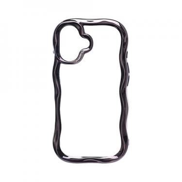 iPhone17専用 iFace BeBling クリアケース ブラック