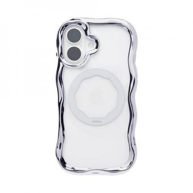 iPhone17専用 iFace BeBling MagSynq対応 クリアケース シルバー
