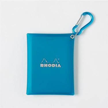 カラビナ付マルチケース ブルー