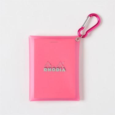 カラビナ付マルチケース ピンク