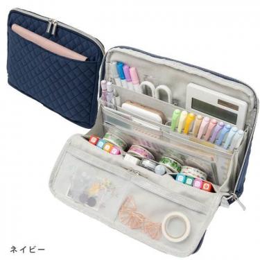 手帳が入るペンケース L ネイビー