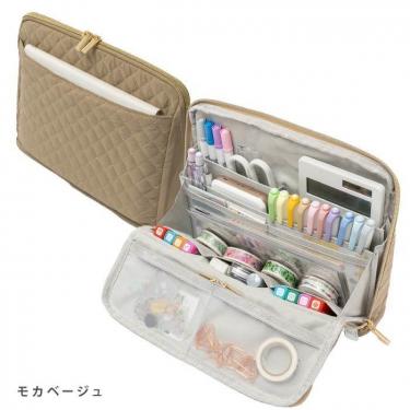 手帳が入るペンケース L モカベージュ