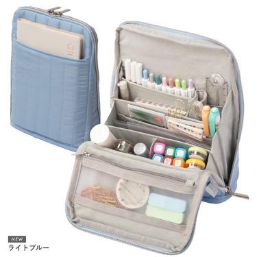 手帳が入るペンケース M ライトブルー