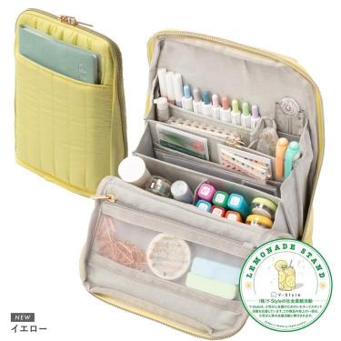 手帳が入るペンケース M イエロー