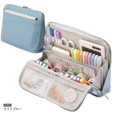 手帳が入るペンケース L ライトブルー