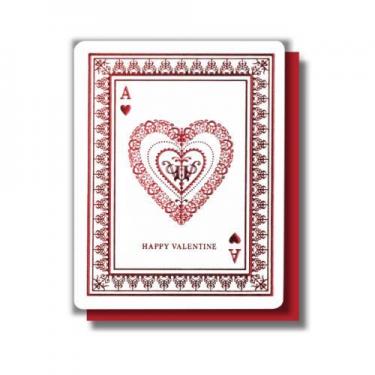 バレンタインミニカード ハートのエース