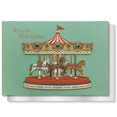バースデーカード メリーゴーランド