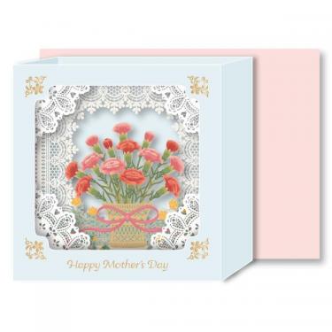 母の日ポップアップカード カーネーション