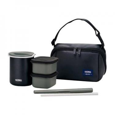 保温お弁当箱 230/230/360ml DBQー362 マットブラック サーモス お弁当箱