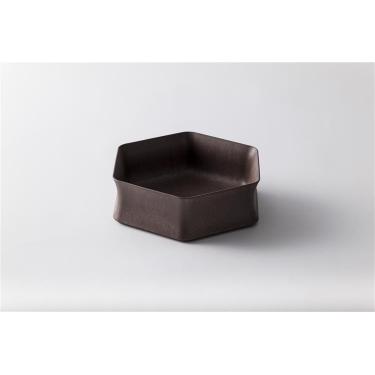 深鉢ロッカク 大 1360ml レッドブラウン