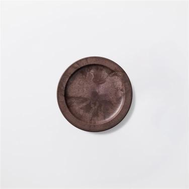 丸皿 小 HC 16cm レッドブラウン