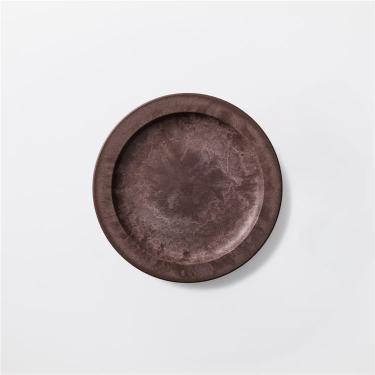 丸皿 中 HC 20cm レッドブラウン