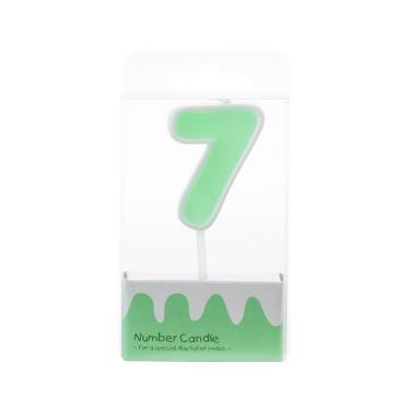 ナンバーキャンドル7 グリーン