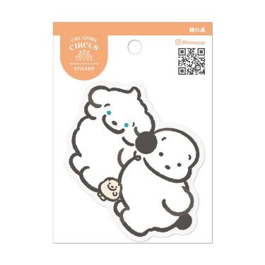 クリエイターズサーカス ステッカー 大サイズ 穂の湯 ココモとスモア