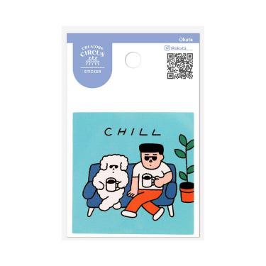 クリエイターズサーカス ステッカー Okuta CHILL