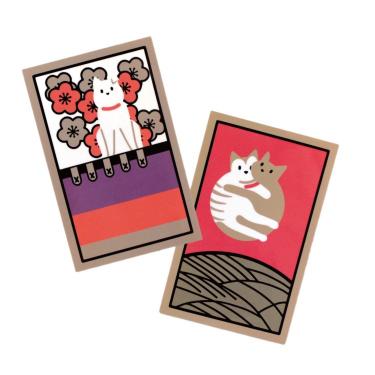 クリエイターズサーカス ステッカー onsa Hanafuda cat