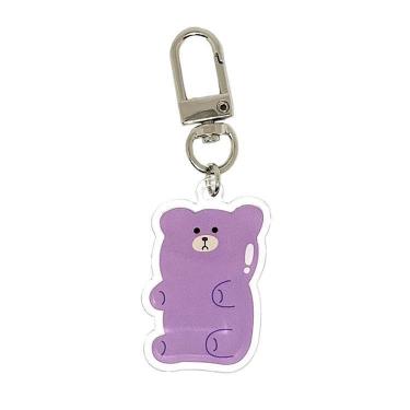 キーホルダー バルーンフレンズ グミベア パープル
