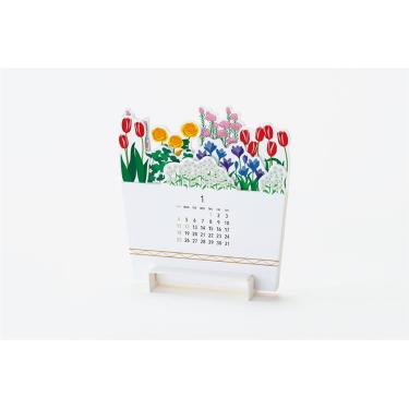 2026年1月始まりカレンダー 卓上 グッドモーニング Bloom