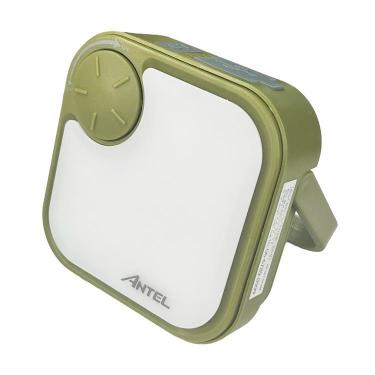 充電式ソーラーパネルランタン 多機能ライト カーキ